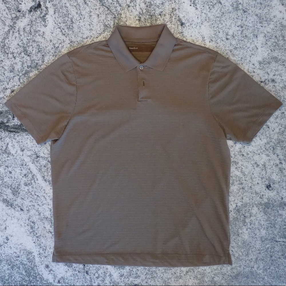 Perry Ellis Striped Polo Shirt